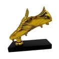 thumbnail image 1 of Guardoinrt Electroplating Process For Football Match Craftsmanship Unique Display Purposes Golden Boot Trophy Award Shoes Crafts black base 18x17.5x6.5cm, 1 of 6