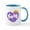 White/Blue Inside, variant on CafePress - Furby Heart - 11 oz Ceramic Mug - Novelty Coffee Tea Cup