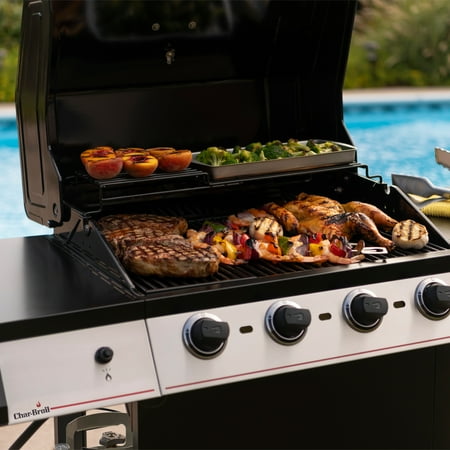 Char-Broil - Performance Series TRU-Infrared 4-Burner Gas Grill - Stainless Steel/Black