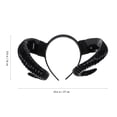thumbnail image 2 of Artificial oveja de oveja diadema de cabeza cosplay Performance Band de cabello Accesorios para el cabello Negro, 2 of 6