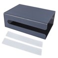 thumbnail image 1 of Caja de pañuelos transparente para colgar en la pared, caja de pañuelos de acrílico transparente para el hogar, el hotel, el baño, la cocina, color negro L, 1 of 15