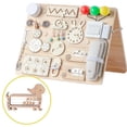 thumbnail image 3 of 2pcs Montessori Busy Board DIY Accessories Sensory Toy for Plane Travel Zulema tablero ocupado, 3 of 5