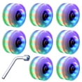 thumbnail image 1 of Bangcool Roue de Patin à Roulettes Décorative 8 Pcs Accessoires de Patinage Lumineux, 1 of 10