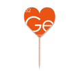thumbnail image 1 of Chestry Elements Period Table Semetal Germanium Toothpick Flags Heart Lable Cupcake Picks, 1 of 3