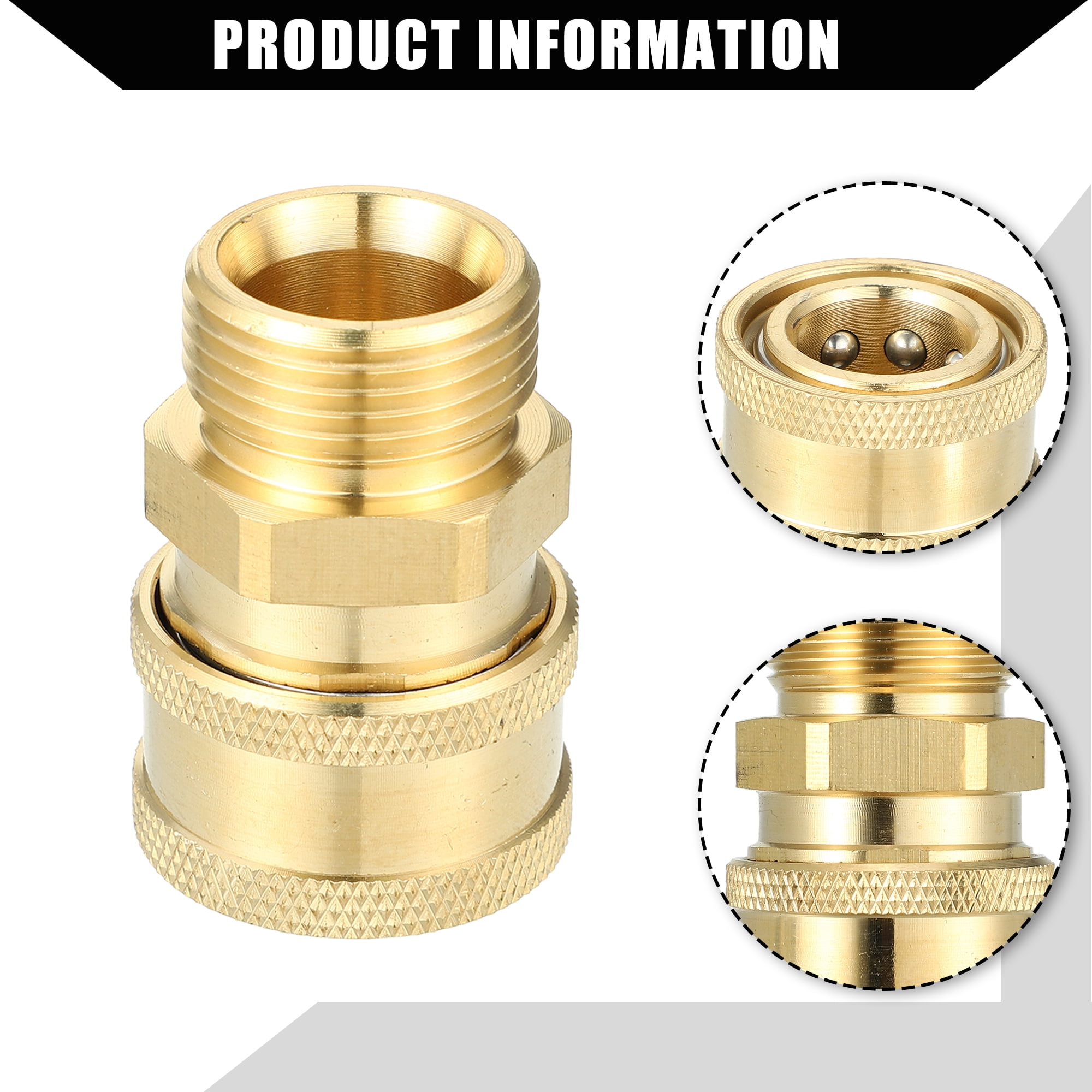 Unique Bargains Pressure Washer Coupler / Outer Female Washer Gun Adapter Universal