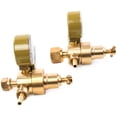 thumbnail image 3 of Biltek Dual Gauge Oxygen & Acetylene Solid Brass Regulator for Welding Victor Gas Torch Cutting - CGA540 and CGA200 Rear Mount Fitting, 3 of 5