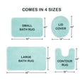 thumbnail image 6 of (3 pack) Mainstays Basic Polyester Large Bath Rug, Aqua, 24" x 40", 6 of 10