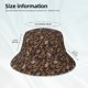thumbnail image 3 of Balery Brown Camouflage Skull Sombreros para el sol para hombre y mujer, sombrero de pescador con UPF 50+, 3 of 6