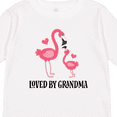 thumbnail image 4 of Inktastic Grandma Loves Me Flamingo Grandchild Gift Girls Long Sleeve Toddler T-Shirt, 4 of 5