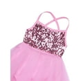 thumbnail image 5 of CHICTRY Kids Girls Ballet Camisole Leotard Sequined Gymnastics Tulle Dress Pink 2-3, 5 of 7