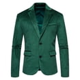 thumbnail image 1 of Trendy V-Collar Velvet 2-Button Jacket Suit Wedding Dress Men, 1 of 6