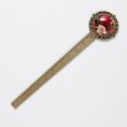 thumbnail image 2 of Rose Lace Bookmark in Antique Bronze: a Book Mark for Book Lovers, 2 of 5