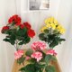 thumbnail image 2 of Planta de flor de geranio artificial de tela de seda de plástico, decoración floral artificial para el hogar para uso en interiores y exteriores, 2 of 7