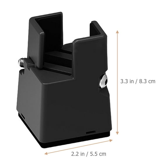 Milisten Desk Riser Blocks 2Pcs Black Steel Platform Riser for Furniture Users Adjustable