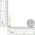 thumbnail image 6 of Gem Stone King 10K Yellow Gold Yellow Citrine Pendant Necklace for Women | 0.84 Cttw | Gemstone November Birthstone | Pear Shape 7X5MM | With 18 inch Chain, 6 of 6