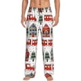 thumbnail image 1 of Fotbe Christmas Houses Pantalones de Pijama para Hombre, Pantalones de Dormir, Pantalones de Casa con Cintura Ajustable y Bolsillos-XX-Large, 1 of 6