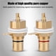 thumbnail image 5 of Matsuzay 2 piezas de montaje en panel RCA de cobre chapado en oro conector de conector de audio Cables de audio/vídeo, 5 of 8