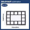 thumbnail image 4 of 1pcs 40"X60" Sublimation Blank Throw Blankets for Heat Press, Baby Printed Blanket, 100% Polyester, Custom Personalised Sublimation Photo with 15 Panel, 4 of 8