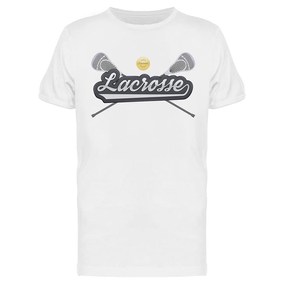 Lacrosse Sticks And Ball T-Shirt Men -Image by Shutterstock, Male Small