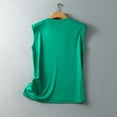 thumbnail image 5 of Moda Mujer Causal Rounk Cuello Impresión Blusa Sin Mangas Pascua Camiseta Verano Tank Tops Fridja  qr2394, 5 of 5