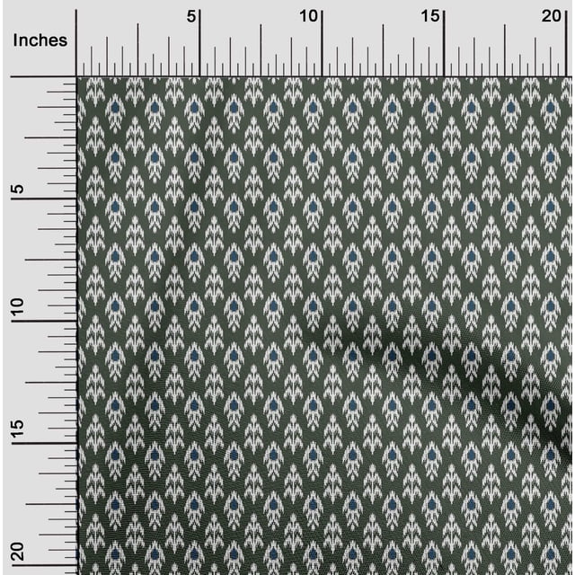 oneOone Cotton Flex Fabric Ethnic Ikat Printed Fabric 1 Yard 40 Inch Wide
