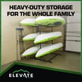 thumbnail image 3 of Elevate Outdoor Double-Sided Freestanding Storage Rack for 6 Kayaks or SUPs, 3 of 9