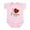 Petal Pink, variant on CafePress - I Heart Poppa Infant Bodysuit - Baby Light Bodysuit, Size Newborn - 24 Months