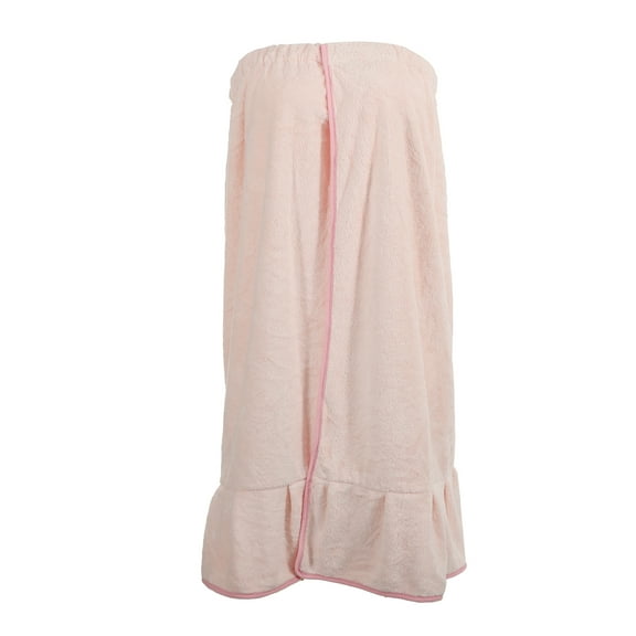 Vocoste Bath Wrap Towel for Women Shower Robe Adjustable Closure Bath Wrap Pink 31.9" Length