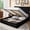 Black, variant on Frostbloom King Size Velvet Lift Up Storage Bed with Wingback Headboard, Off-White