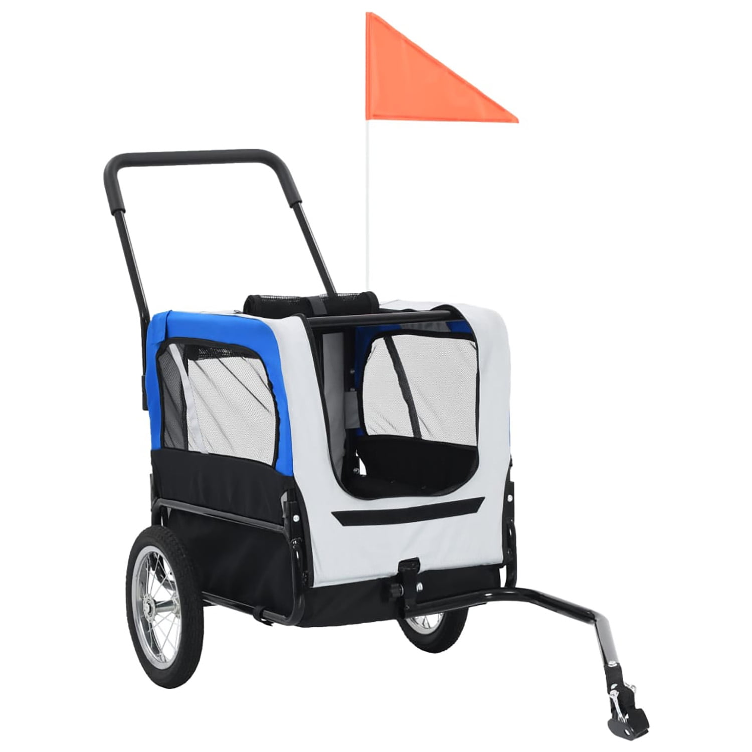 Pefilos 45" Heavy Duty Dog Bike Trailer, Foldable Pet Stroller Bicycle Carrier, air wheel Pet Bike Trailer for Dogs, Blue Pefilos 45" Heavy Duty Dog Bike Trailer, Foldable Pet Stroller Bicycle Carrier, air wheel Pet Bike Trailer for Dogs, Blue