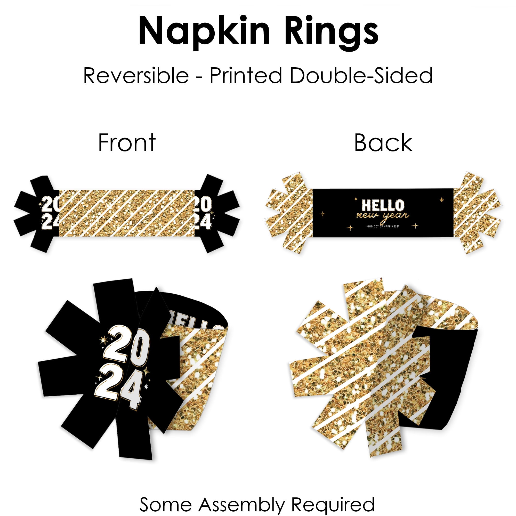 Big Dot Of Happiness Mardi Gras - Masquerade Party Paper Napkin Holder -  Napkin Rings - Set Of 24 : Target