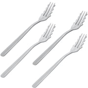 For-Ghetti Forks  4 Spaghetti Twirling Utensils with Nubs, Stainless Steel Handles, Fun for All, Dishwasher Safe, 7.75"
