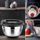 thumbnail image 5 of 5-Piece Stainless Steel Mixing Bowls with Lids, Non-Slip Base Salad Serving Bowls for Kitchen Use, 5 of 5