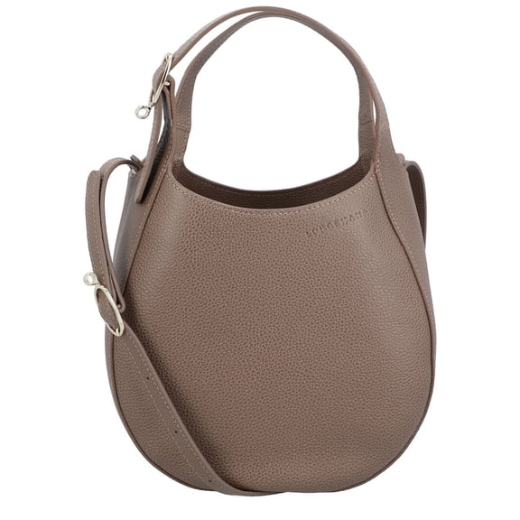 Longchamp Le Foulonne Leather Bucket Bag, Brown