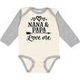 thumbnail image 3 of Inktastic Nana Papa Love Me Grandchild Boys or Girls Long Sleeve Baby Bodysuit, 3 of 5