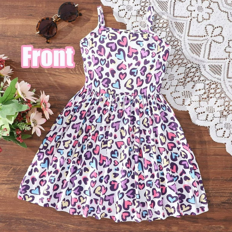 4t pink valentine dress Jxzom Toddler Baby Girl Valentines Day Outfit Ruffle Smocked Heart Embroidery Dress Plaid Playwear 6 12 18 Months 2T 3T 4T Summer Clothes, Infant