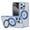 Blue, variant on ELEHOLD Case for iPhone 16 Pro Max, Magnetic Shockproof Transparent Case with 360° Ring Kickstand,Gray