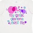 thumbnail image 4 of Inktastic My Great Grandma Loves Me- Cute Elephants Boys or Girls Toddler T-Shirt, 4 of 5