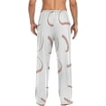 thumbnail image 2 of Baseball Lines Ghost Pajama Pants, Men's Lounge Pants Light with Drawstring and Pockets, Christmas New Year Birthday Father's Day Gifts, Small, 2 of 7