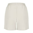 thumbnail image 7 of zfwon Co Ord Sets for Women 2 Piece Matching Set Solid Color Collared Button Down Shirts & Elasticated Waist Shorts with Pocket Casual Co Ord Outfits Summer Wear, 7 of 7
