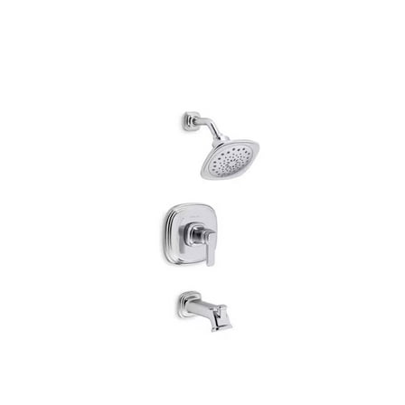 KOHLER Numista Single Handle 3-Spray Wall-Mount Tub and Shower Faucet with 1.75 GPM in. Polished Chrome (Valve Included)
