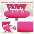 thumbnail image 5 of XiHuaZhaoChen Desk Chair, Children Armless Study Chair with Adjustable Height, Ergonomic Office Chair with Wheels, Rolling Swivel Mesh Task Desk Chair for Girls Boys Teens, Rose, 5 of 11