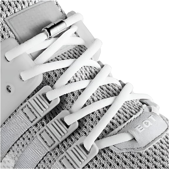 TUWAFE Elastic Tieless Shoe Laces - No Tie Shoelaces for All Adult and Kids Sneakers Elastic Shoe Laces for Adults (4 Pair)