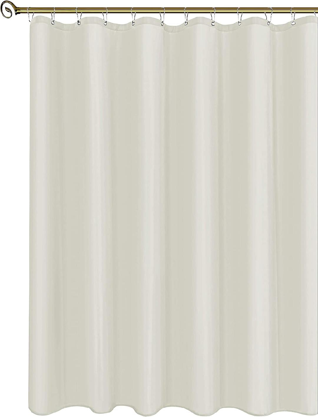 Hotel Quality Fabric Shower Curtain Liners 72" by 72", Ivory Water