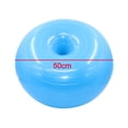 thumbnail image 2 of Donut Ball – Durable, Inflatable Exercise Ball for Balance & Stability Training, Yoga, & Pilates Workouts – Use in Home, Office, Gym, or Classroom，Blue, 2 of 5