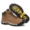 thumbnail image 6 of AX BOXING Men's Four Season Boots Outdoor Winter Hiking Boots Brown, 6 of 9