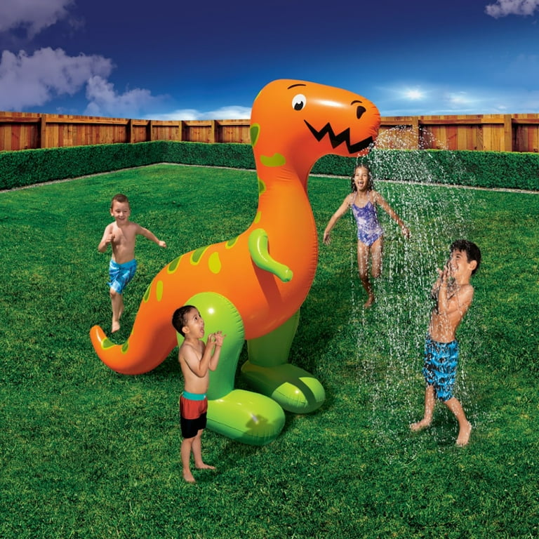 Banzai Giant Inflatable T-Rex Dinosaur Outdoor Water Fun Toy for