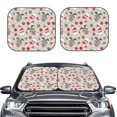 thumbnail image 2 of Vsdgher Groovy Retro Santa Print Car Windshield Sun Shade, Reflective Sunshade Window Sunshade Sun Visor Protector Fit for Cars,Trucks,SUVs-Small, 2 of 6