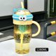thumbnail image 4 of Straw Cup with Handle Large Capacity Outdoor Water Bottle for Campers Beverage Holder Multipurpose Drinkware Juice Mug Yellow, 4 of 4