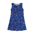 thumbnail image 4 of Independence Day Plus Size Summer Girls Dresses Size 10-12 4th Of July Sleeveless Stars Graphic Sun Dresses Freedom Crewneck Vacation Dress A-Line Dress 2025 Spring Cute Dresses,Blue 13-14 Years, 4 of 6